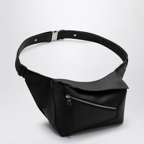 LOEWE Elegant Small Black Leather Waist Bag