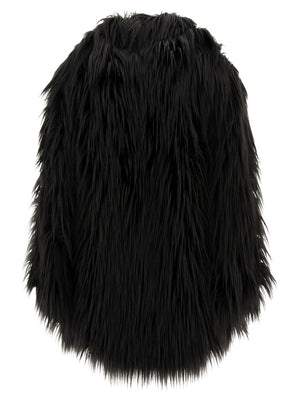 BB COUTURE Luxurious Black Faux-Fur Jacket