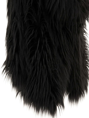 BB COUTURE Luxurious Black Faux-Fur Jacket