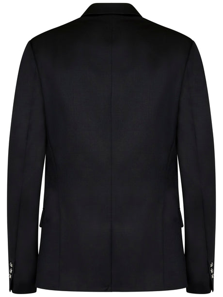 BALMAIN Exquisite Wool Blazer with Six-Button Design for Men