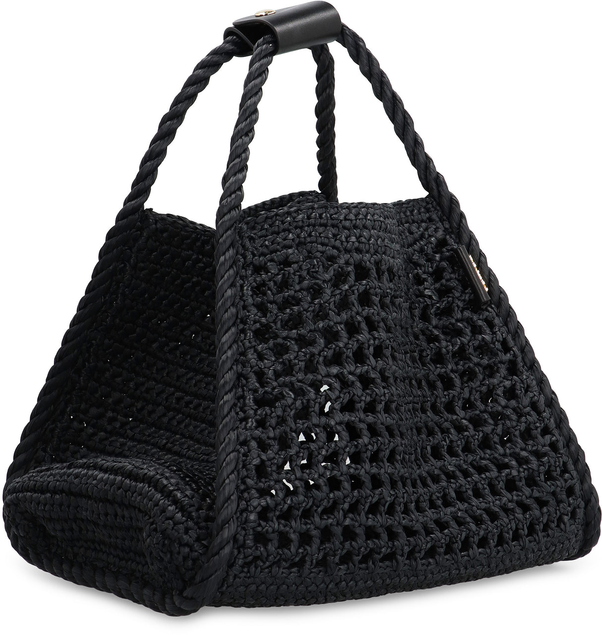 MAX MARA MARINE RAFFIA HANDBAG