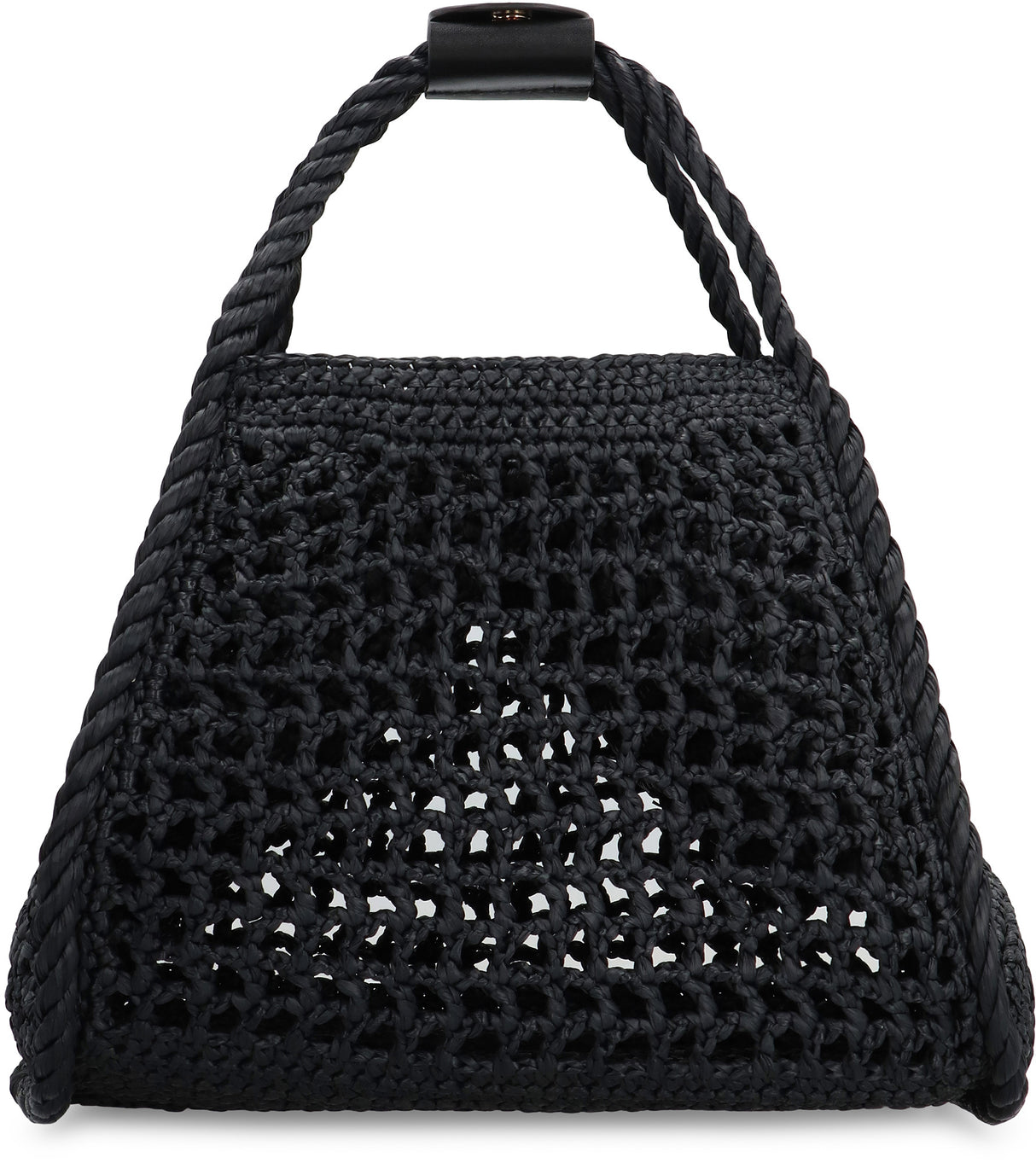 MAX MARA Sophisticated Black Raffia Women's Handbag