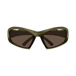 BALENCIAGA Stylish Unisex Green Mini Sunglasses