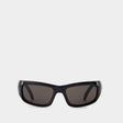 BALENCIAGA Chic Unisex Black Sunglasses