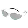 BALENCIAGA Sleek Silver Unisex Sunglasses