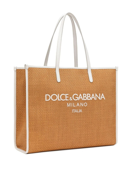 DOLCE & GABBANA Stylish 24SS Women's Shoulder Bag in Miele Latte