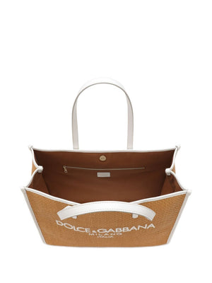 DOLCE & GABBANA Stylish 24SS Women's Shoulder Bag in Miele Latte