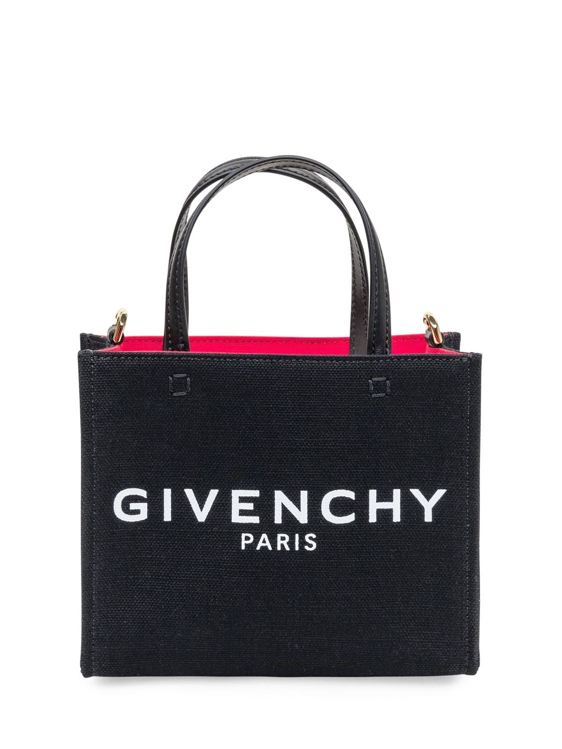 GIVENCHY Contrasting Print Tote Handbag - Black