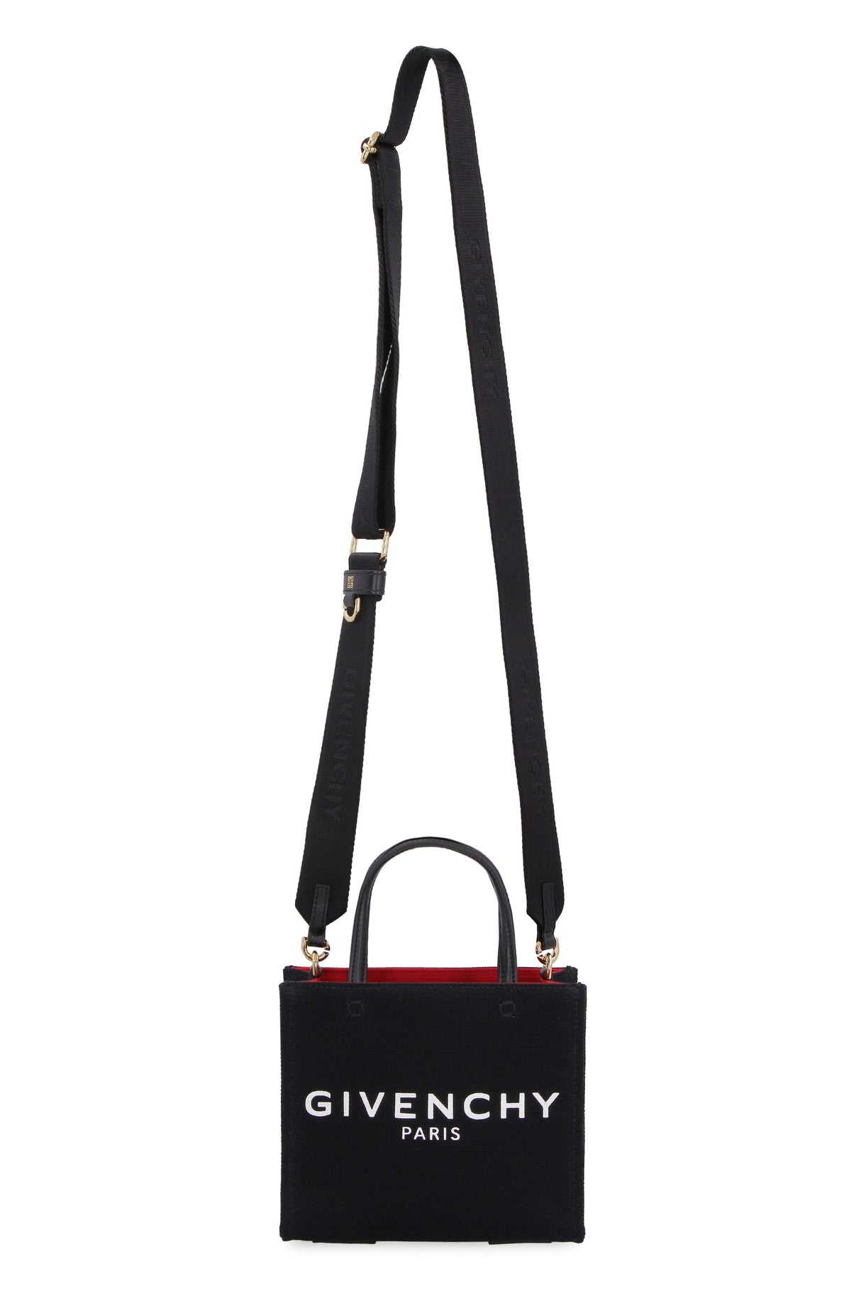 GIVENCHY Contrasting Print Tote Handbag - Black