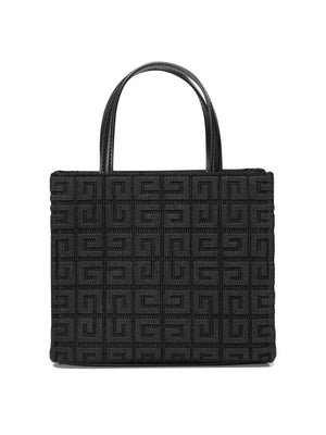 GIVENCHY Elegant Mini G-Tote Canvas Handbag with Leather Accents and Removable Shoulder Strap