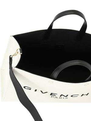 GIVENCHY Women's Nude & Neutral Cotton Blend Medium Tote Handbag W:37CM H:27CM D:14CM SS24