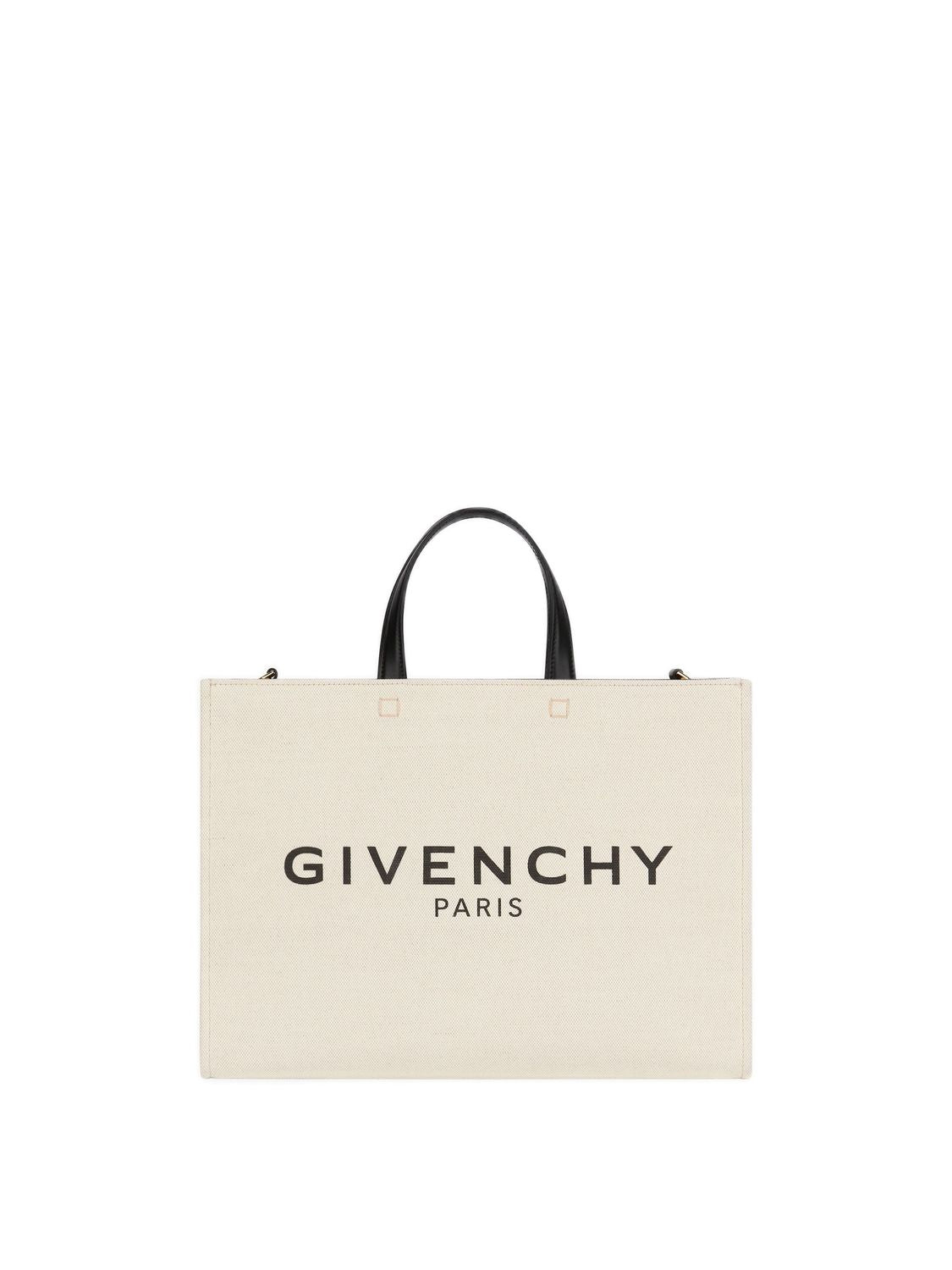 GIVENCHY おしゃれなミディアムGトートベージュショッピングバッグ レディース SS24