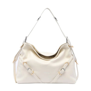 GIVENCHY Pebbled Leather Shoulder Handbag - 40cm x 27cm