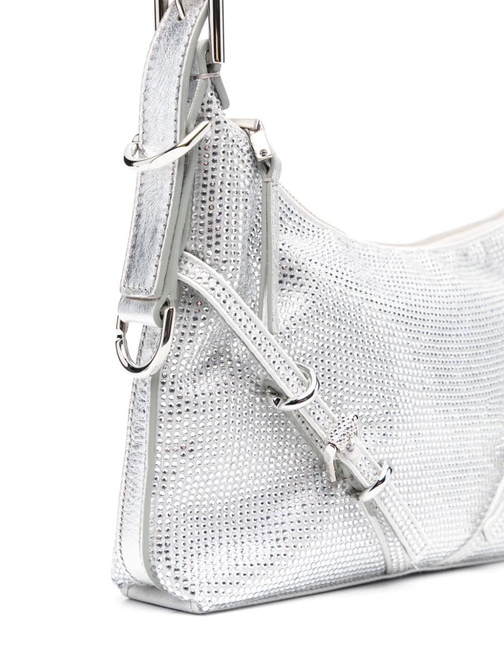 GIVENCHY Shimmering Silver Shoulder Bag for the Modern Woman