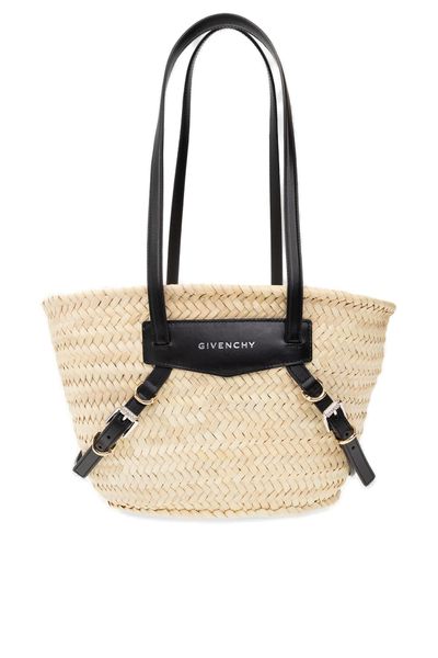 GIVENCHY Mini Chic Woven Straw Handbag