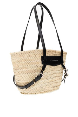 GIVENCHY Mini Chic Woven Straw Handbag