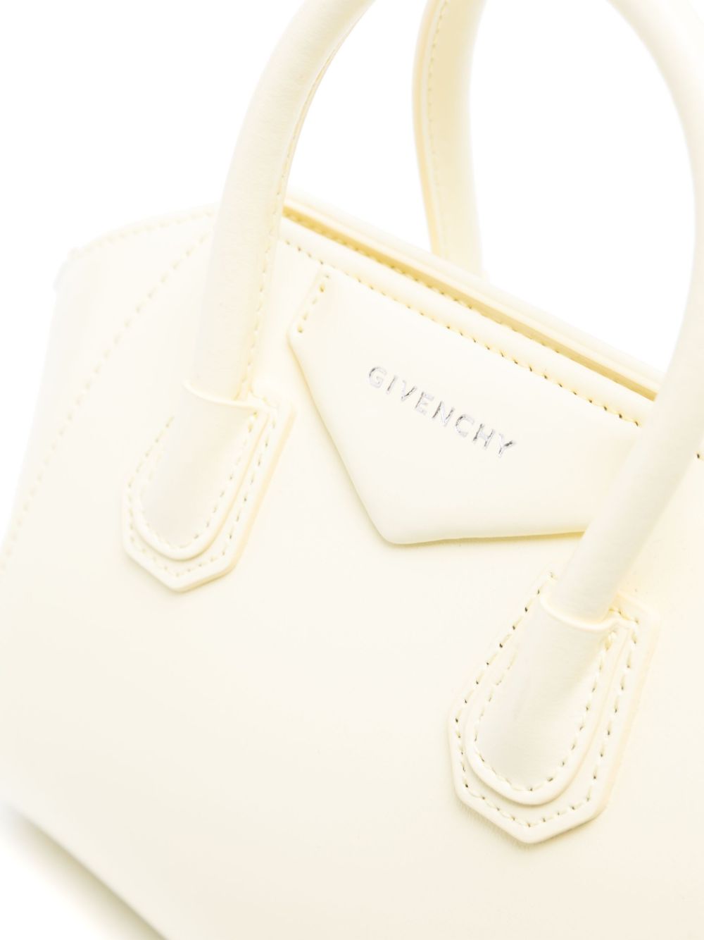 GIVENCHY PASTEL YELLOW Smooth Leather Handbag with Signature 4G Motif for Women