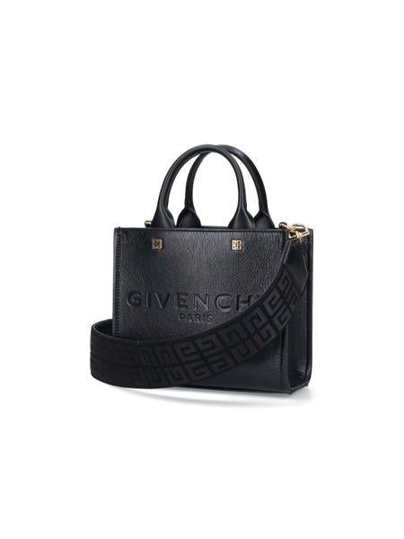 حقيبة يد ميني جي-توت للنساء باللون الأسود الكلاسيكي
