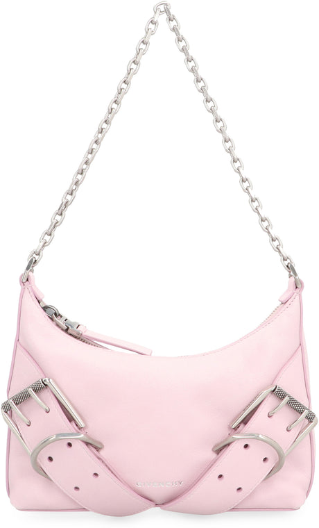 粉色女士手提包，附有裝飾扣 - SS24系列