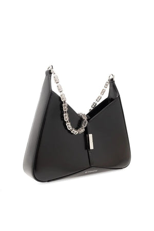 GIVENCHY Sophisticated Black Calfskin Leather Mini Crossbody Bag with Cut-Out Detail