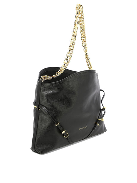 GIVENCHY "VOYOU CHAIN"Black Shoulder Handbag for Women - SS24