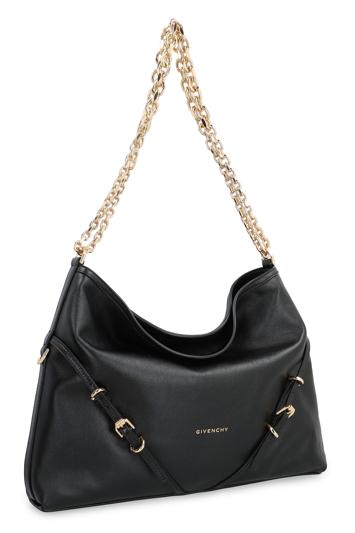 GIVENCHY Elegant Mini Handbag with Gold Logo Chain