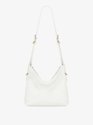 GIVENCHY Mini Voyou Ivory White Calf Leather Crossbody Handbag