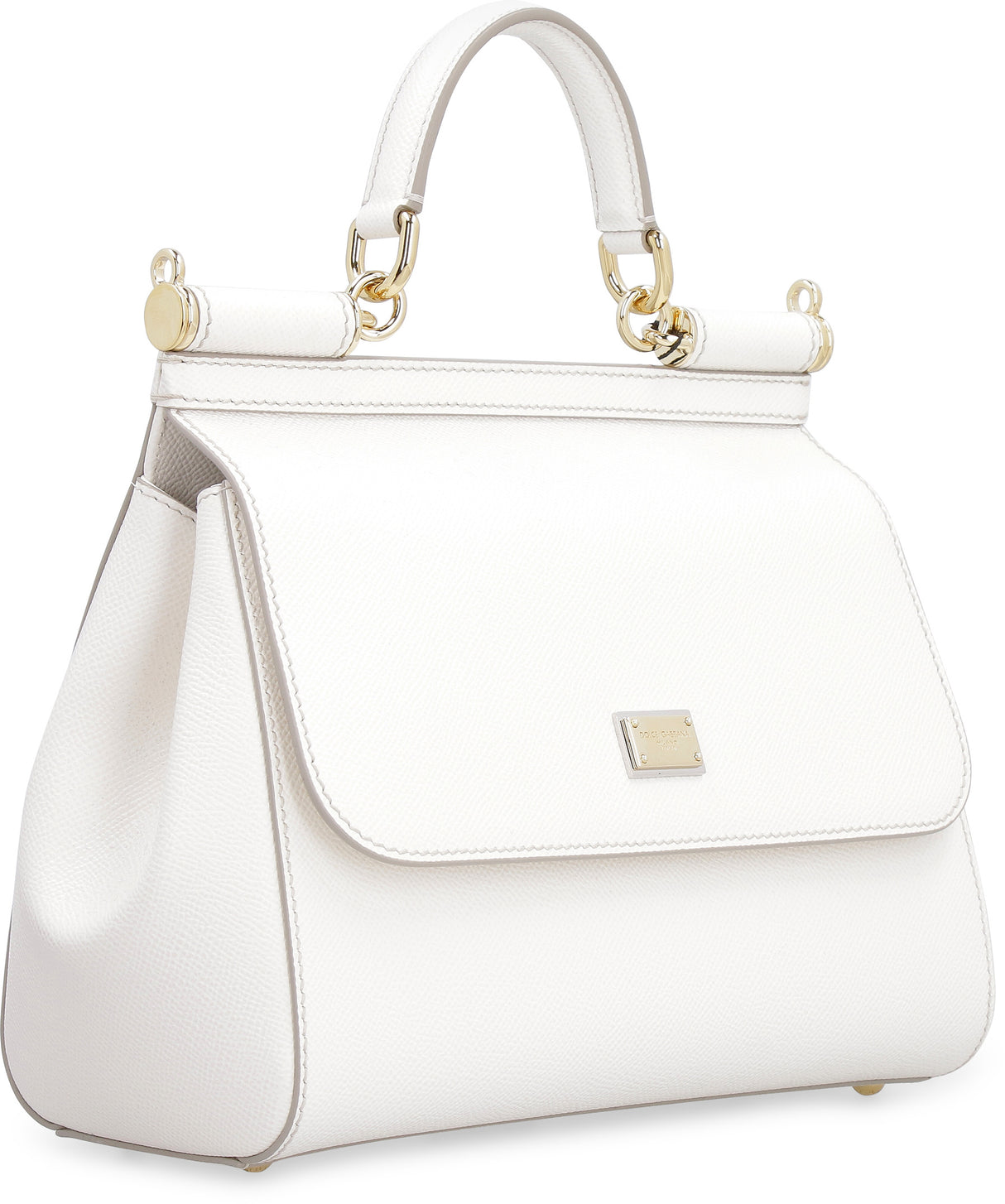 DOLCE & GABBANA Mini Grained Leather Crossbody Handbag