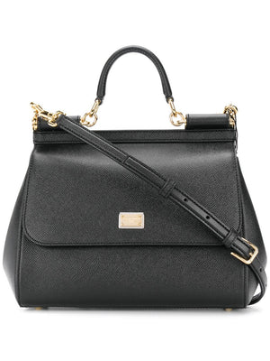 DOLCE & GABBANA Mini Grained Leather Crossbody Handbag