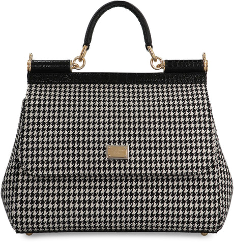 Túi Xách Grande Họa Tiết Houndstooth - 25 CM