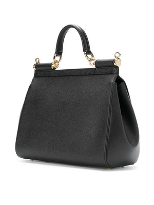 DOLCE & GABBANA Medium Leather Shoulder Handbag