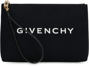 GIVENCHY Elegant Monochrome Mini Clutch with Wrist Strap