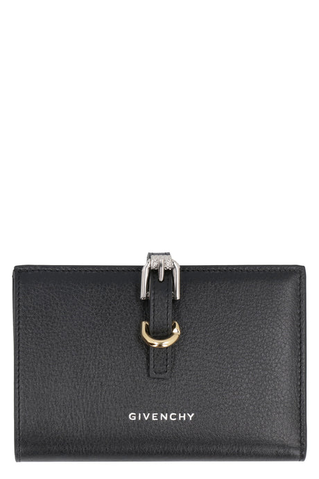 GIVENCHY Black Leather Clutch Wallet for Women