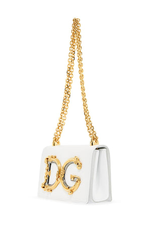 DOLCE & GABBANA Luxury Leather Mini Shoulder Bag with Baroque Emblem