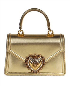 DOLCE & GABBANA Dazzle in Our Metallic Leather Top-Handle Handbag for Women