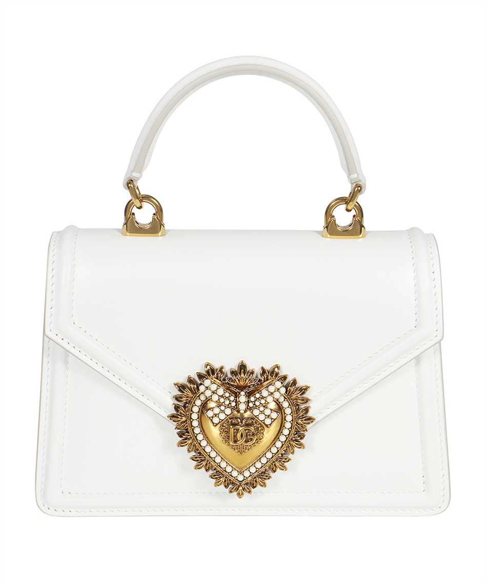 DOLCE & GABBANA Mini Leather Handbag with Sacred Heart Detail