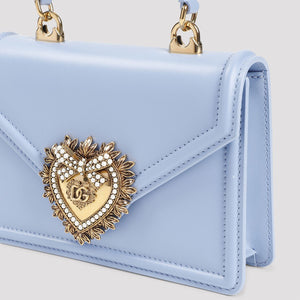 DOLCE & GABBANA Mini Leather Handbag with Sacred Heart Detail