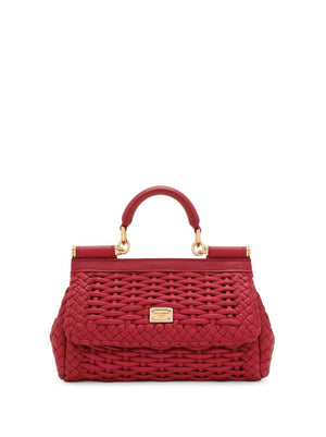 DOLCE & GABBANA Stylish Red Tote Bag for Women - 23FW Fashion Collection