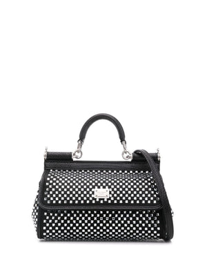 DOLCE & GABBANA Mini Crystal-Embellished Foldover Handbag