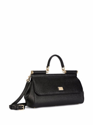 DOLCE & GABBANA Medium Sicily Leather Handbag