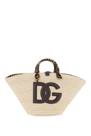 DOLCE & GABBANA Stunning Beige Woven Tote Bag for Fashionable Women