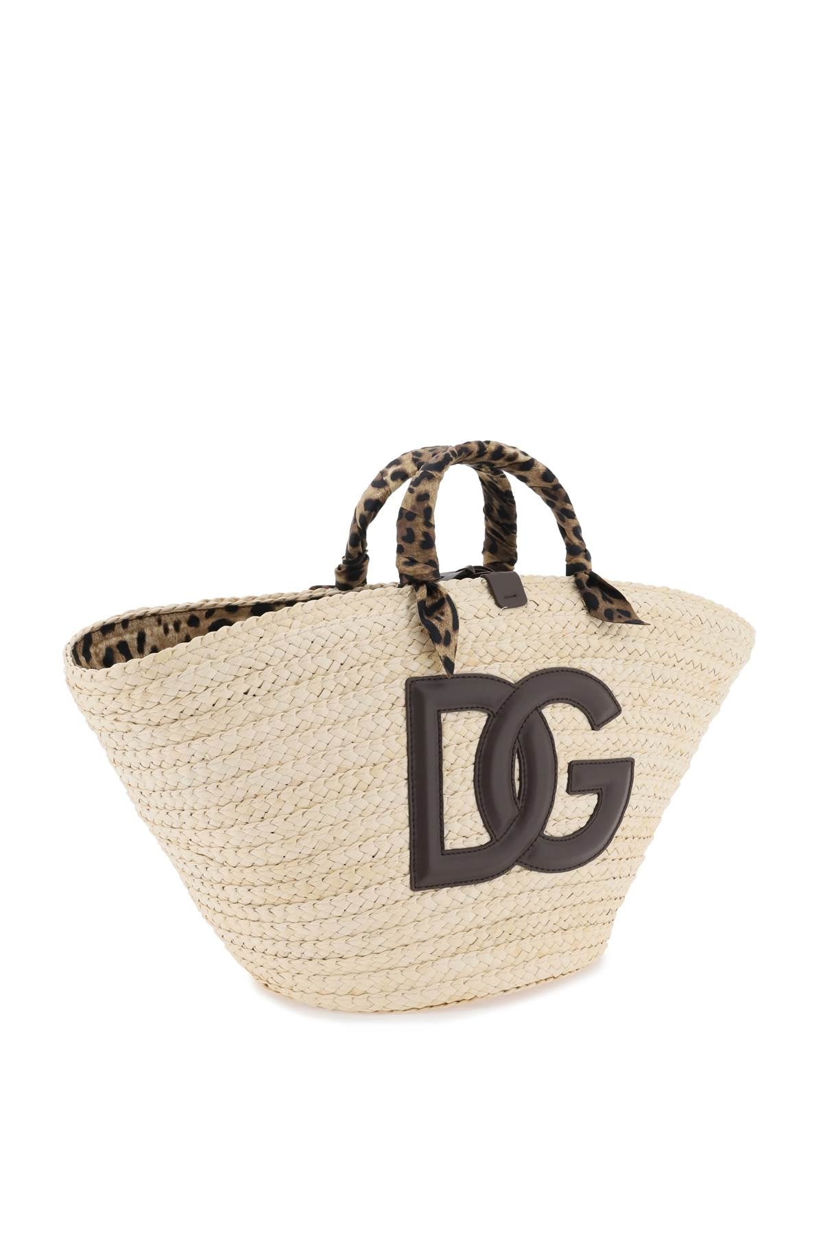 DOLCE & GABBANA Stunning Beige Woven Tote Bag for Fashionable Women