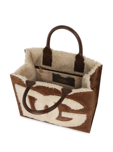 DOLCE & GABBANA 23FW Brown Tote Bag for Women