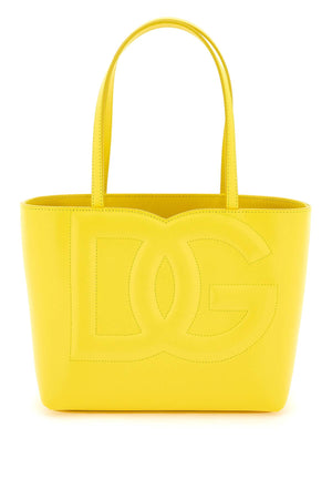 Women's Yellow Calfskin Shopping Handbag