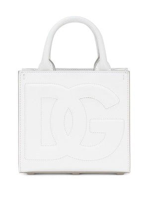 DOLCE & GABBANA Embossed Raffia Mini Tote - FW23