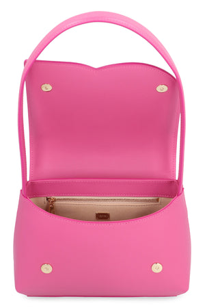 DOLCE & GABBANA Pink Leather Shoulder Handbag for Women, SS24 Collection