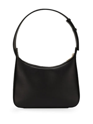 DOLCE & GABBANA Mini Black Leather Shoulder Handbag