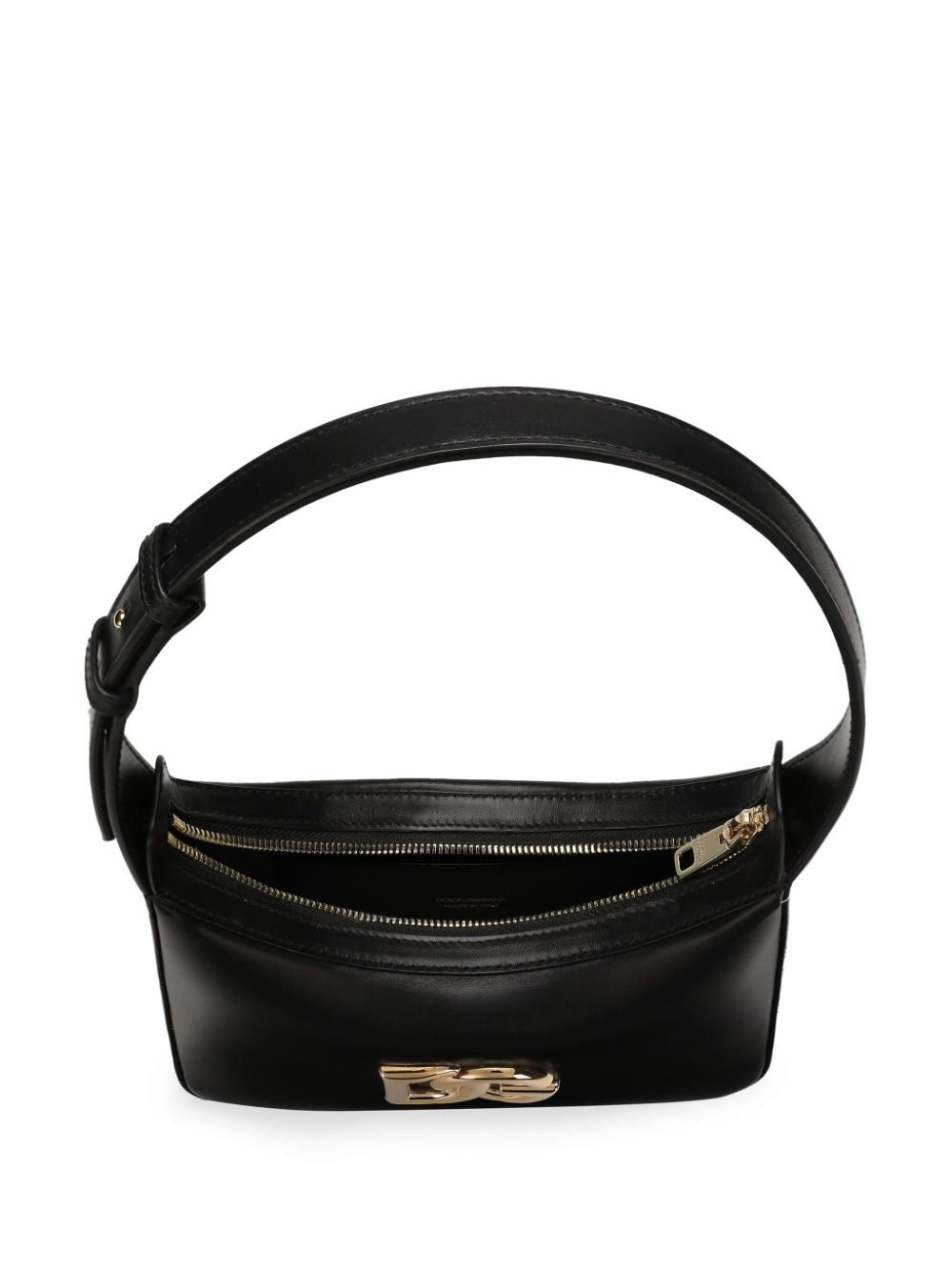 DOLCE & GABBANA Mini Black Leather Shoulder Handbag