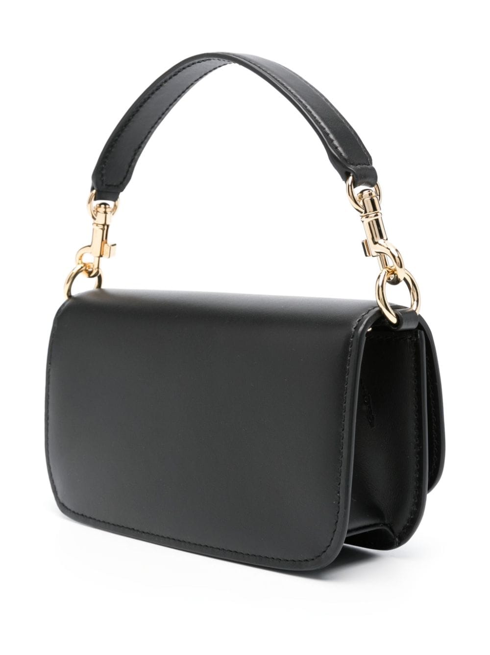 DOLCE & GABBANA Sleek Leather Handbag for Women with Magnetic Closure and Detachable Handle