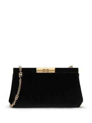 DOLCE & GABBANA Velvet Shoulder Handbag